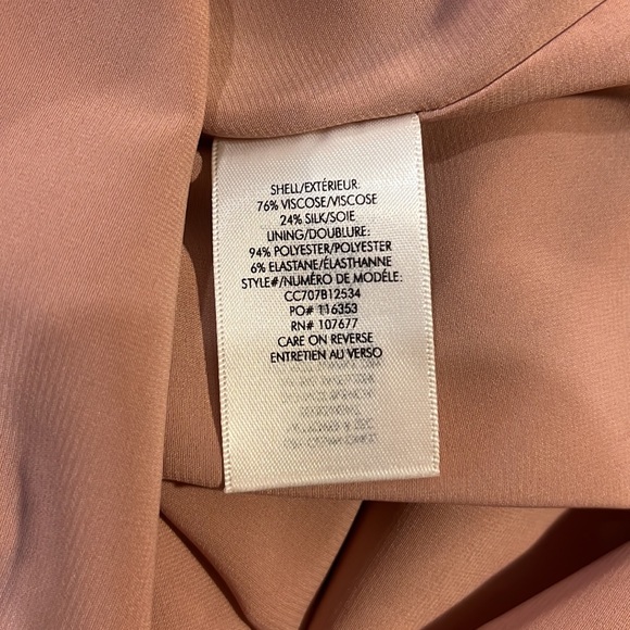 Alice + Olivia The Alexis Velvet Mini Dress in Rust, size 2 - Picture 8 of 11